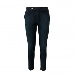 7.24 Women's Jeans Dark Flare Mod. Evelin Made IN Italy