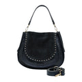 RIPANI Bina 1081MC Borsa a Spalla L Nera in Pelle Scamosciata Made in Italy