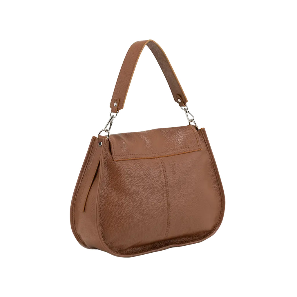 RIPANI Bina 1081OJ Borsa a Spalla L Cuoio in Pelle Effetto Cervo Made in Italy