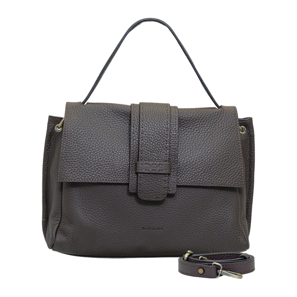 RIPANI Marina 1141CF Borsa a Spalla L Moro in Pelle Effetto Bufalo Made in Italy