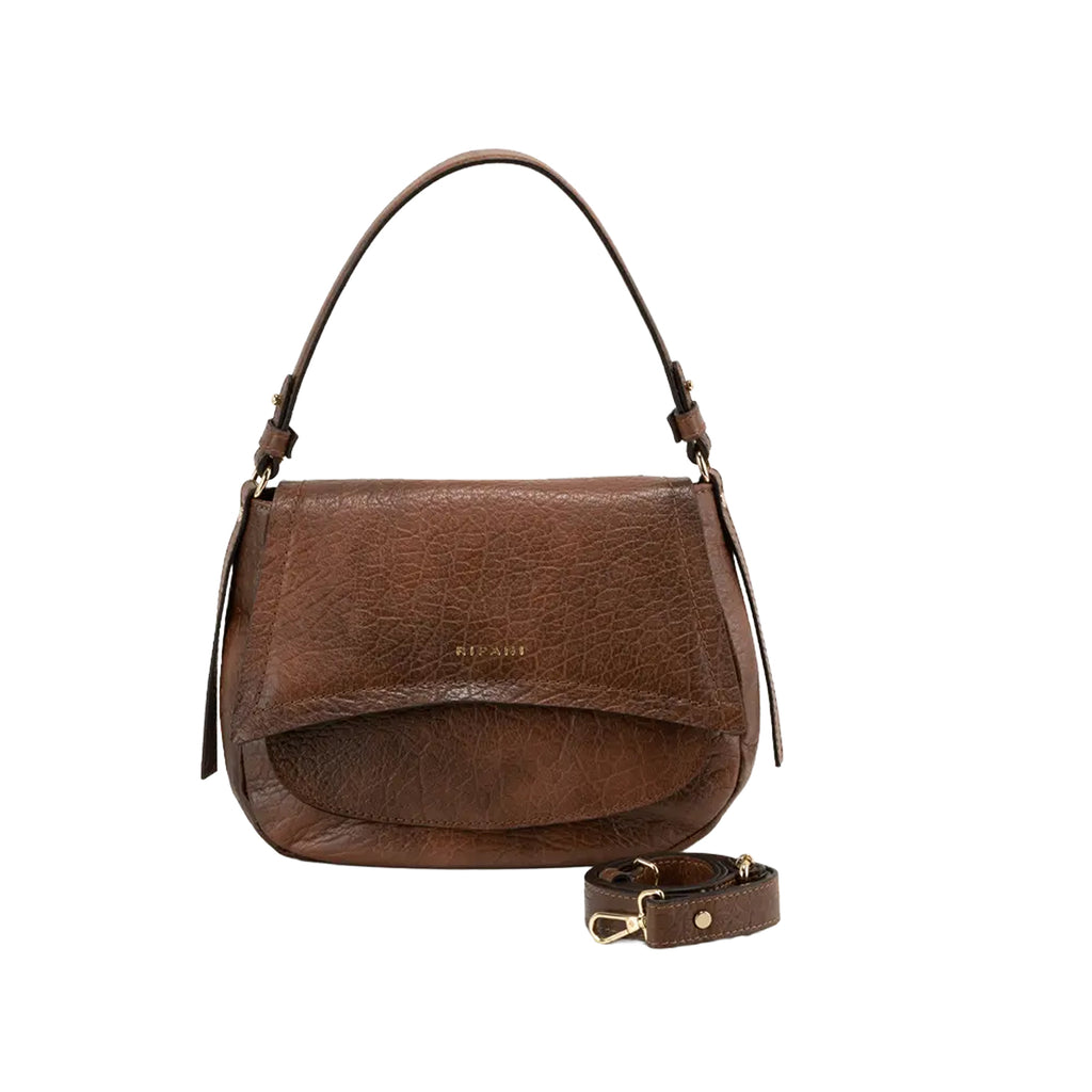RIPANI – Borsa a Spalla M GISELE 1162EF Marrone in Vera Pelle Made in Italy
