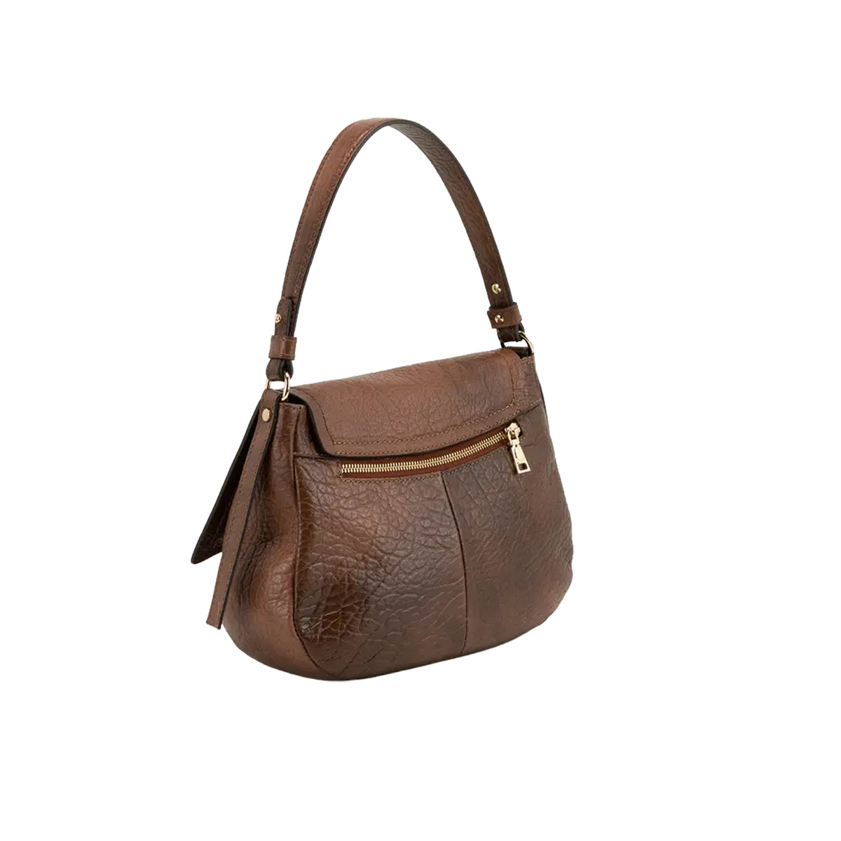 RIPANI – Borsa a Spalla M GISELE 1162EF Marrone in Vera Pelle Made in Italy