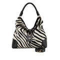 RIPANI Hilda 1185MZ Borsa a Spalla L Zebra/Nero in Pelle Made in Italy