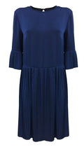 LA FEE MARABOUTEE abito donna manica 3/4 bluette art FC5197  MADE IN ITALY