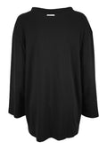 HUMILITY 1949 maglia donna over nero manica lunga art HB2144  MADE IN PORTUGAL