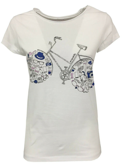 EMPATHIE T-shirt donna mezza manica mod S2100101 100% cotone MADE IN ITALY