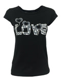 EMPATHIE T-shirt donna mezza manica mod S2100105 100% cotone MADE IN ITALY