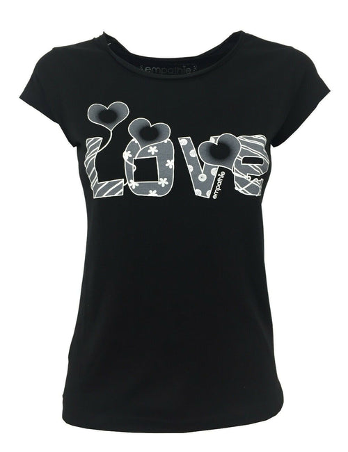 EMPATHIE T-shirt donna mezza manica mod S2100105 100% cotone MADE IN ITALY