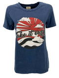 LA FEE MARABOUTEE t-shirt donna  lavaggio used art FA-TS-MAE 100% cotone MADE IN ITALY