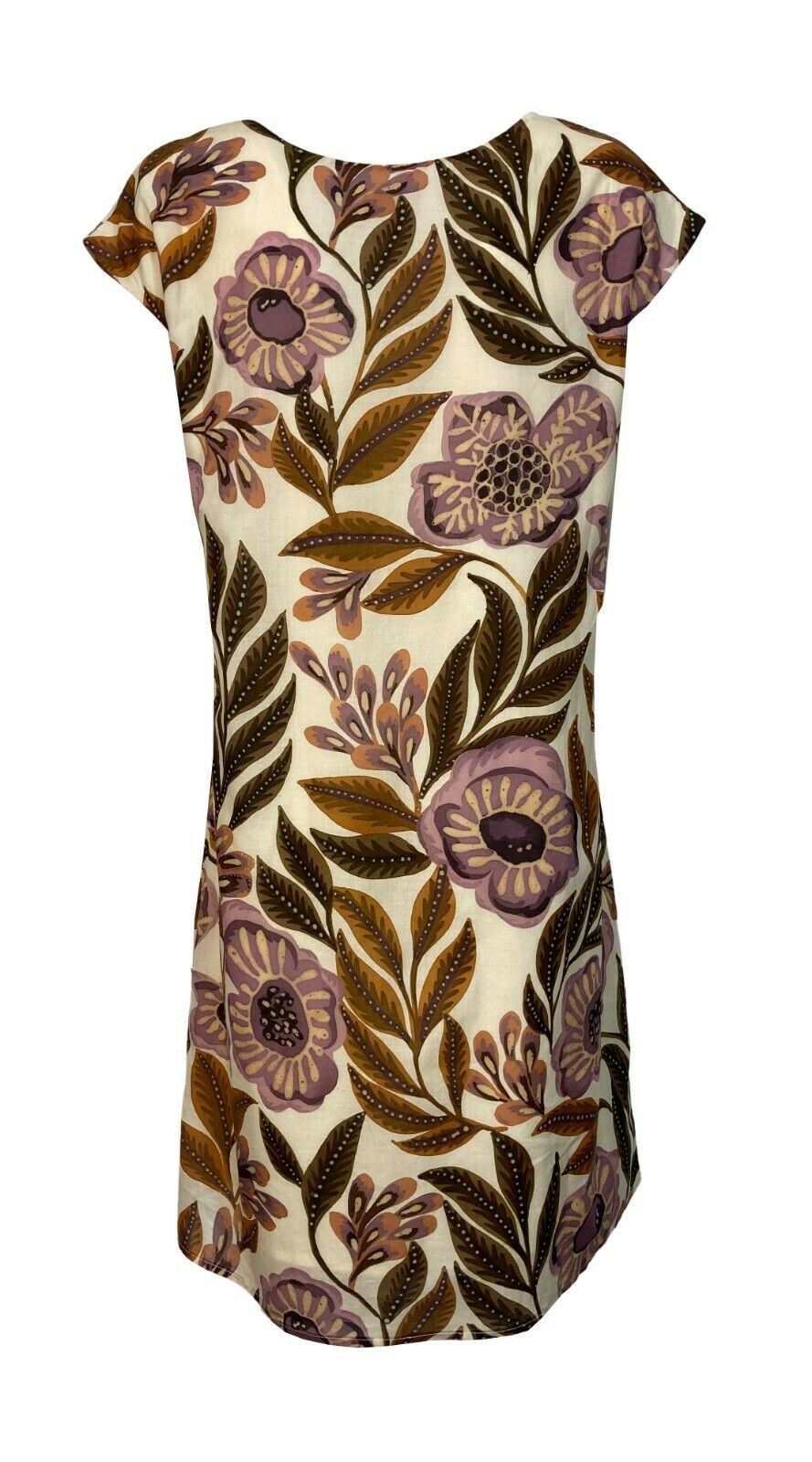 LA FEE MARABOUTEE abito donna foderato fantasia floreale moro/rosa art FA-RO-LYNCIA 100% cotone MADE IN ITALY