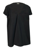 HUMILITY 1949 blusa donna mezza manica asimmetrica over art HA-TO-ARIANE MADE IN ITALY