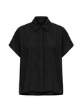 CH-BOVIRI-J HUMILITY Camicia Nera Armaturata Made in Italy