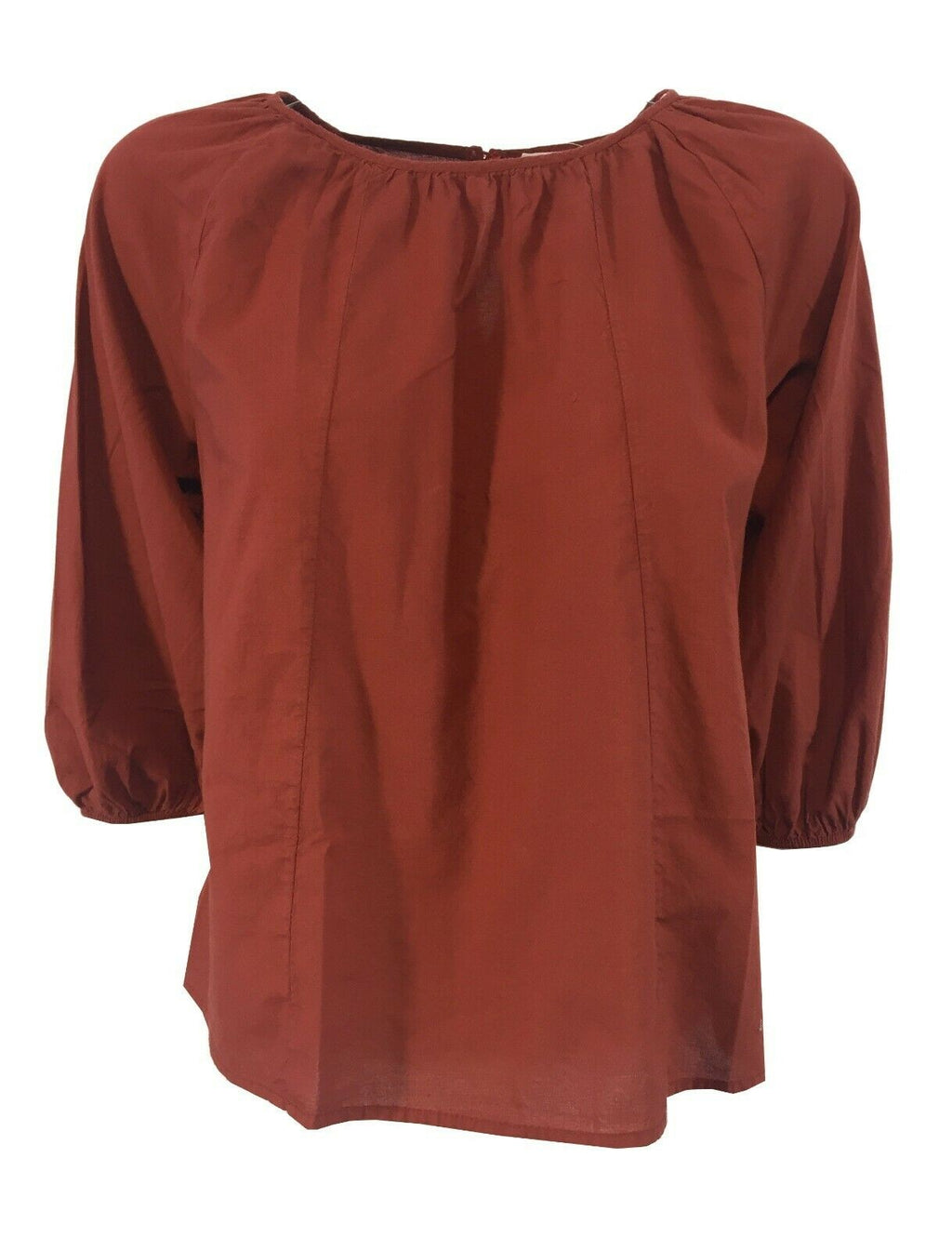 HUMILITY 1949 blusa donna colore mattone art HA-TO-CECILIE 100% cotone MADE IN ITALY