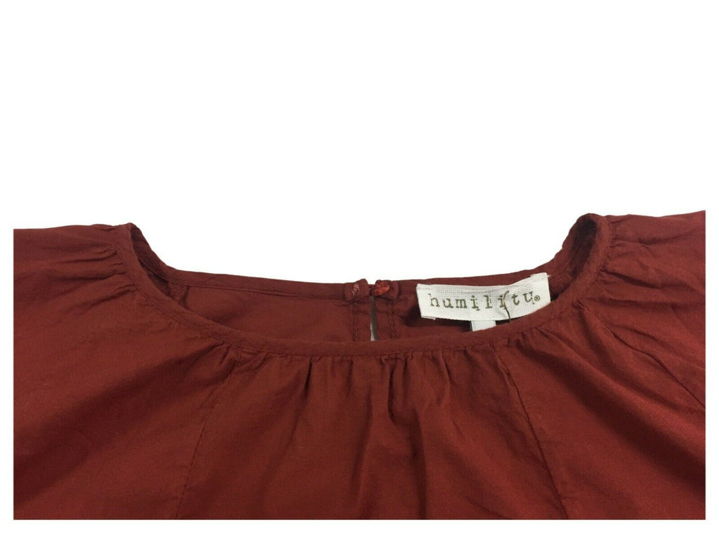 HUMILITY 1949 blusa donna colore mattone art HA-TO-CECILIE 100% cotone MADE IN ITALY