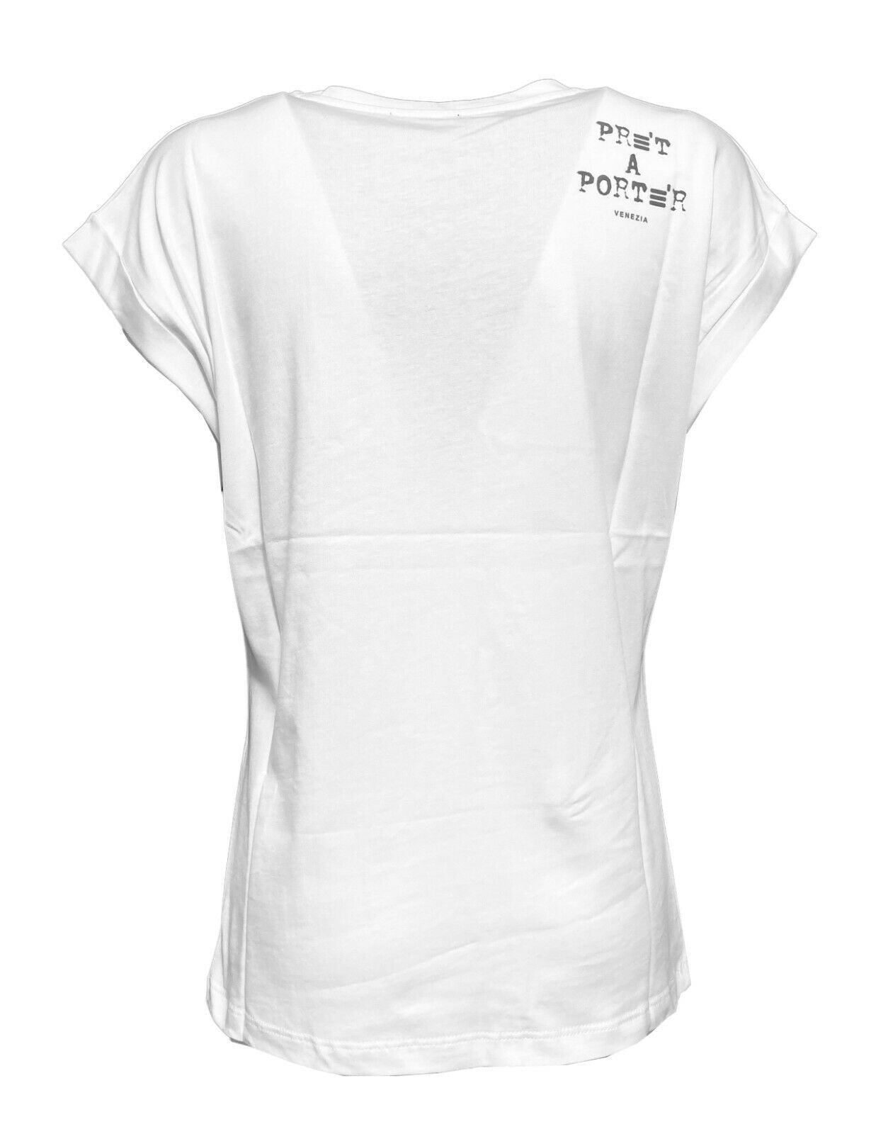 PRET A PORTER VENEZIA t-shirt donna girocollo art RELAX 100% cotone MADE IN ITALY