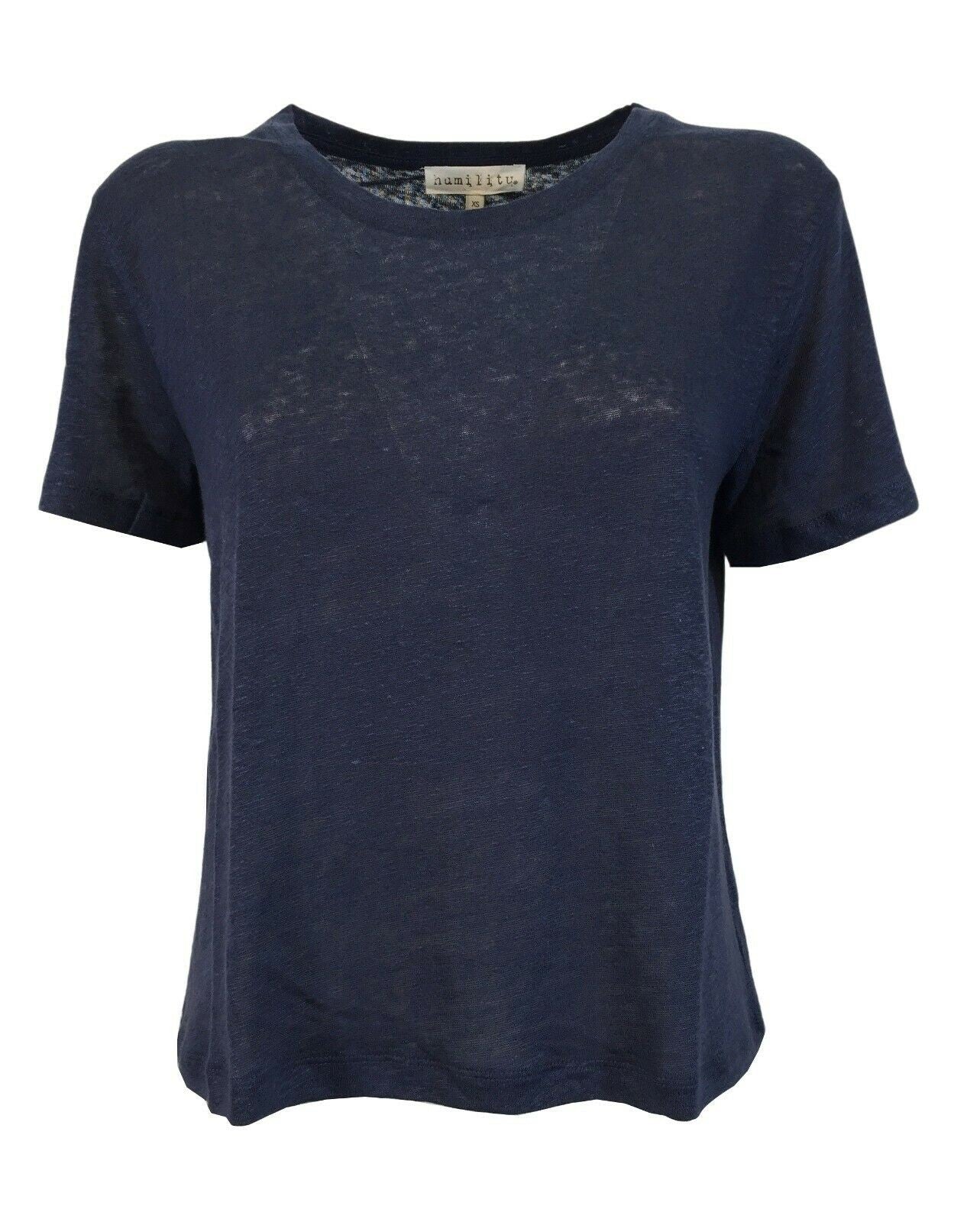 HUMILITY 1949 t-shirt donna mezza manica scollo tondo HA-TS-AUDRAY 100% lino