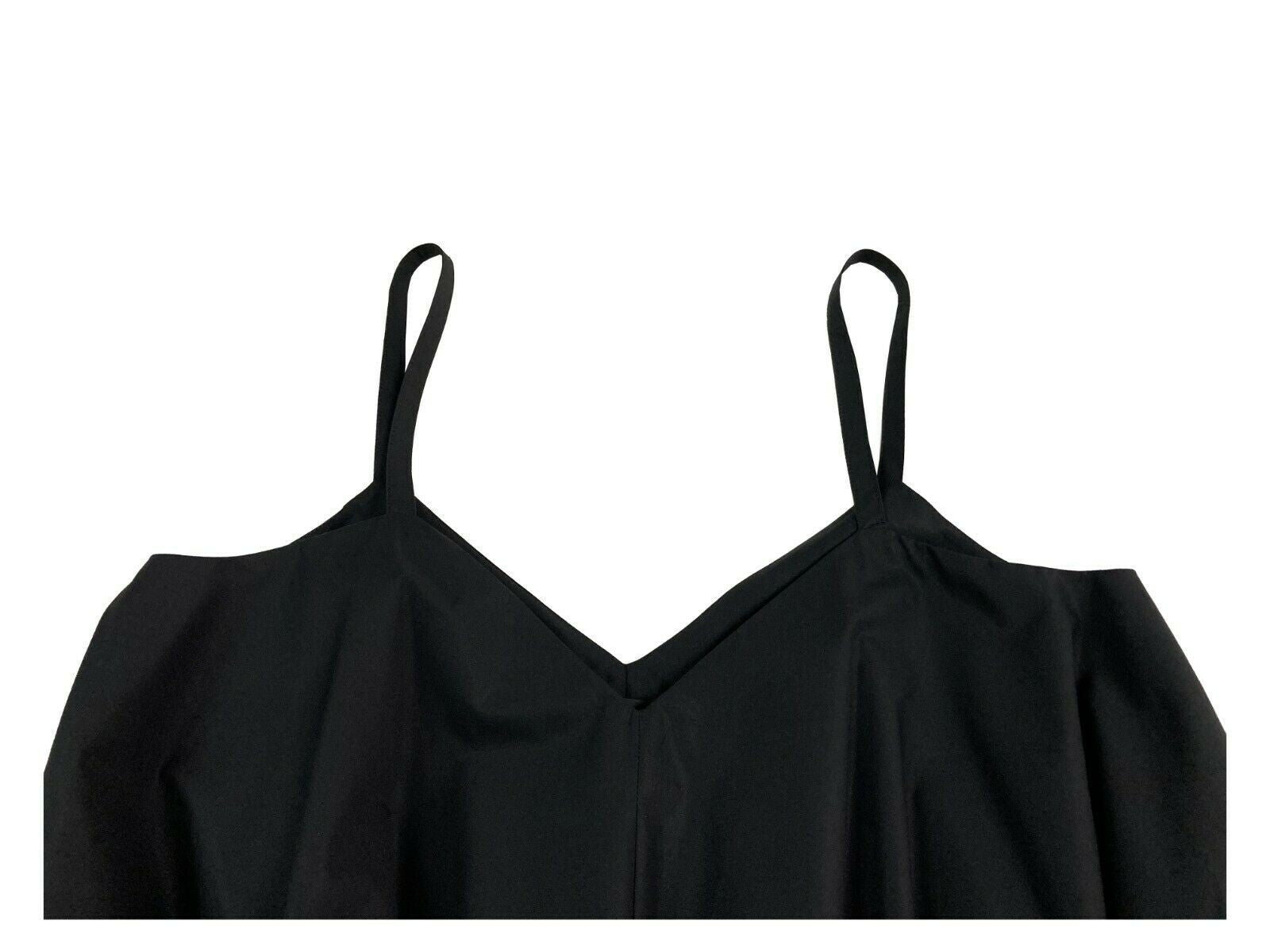 PRET A PORTER VENEZIA abito donna spalline nero art CURCUMA 100% poliestere MADE IN ITALY