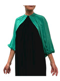 WU’SIDE coprispalla donna smeraldo art. CSP 26359 in viscosa Made in Italy