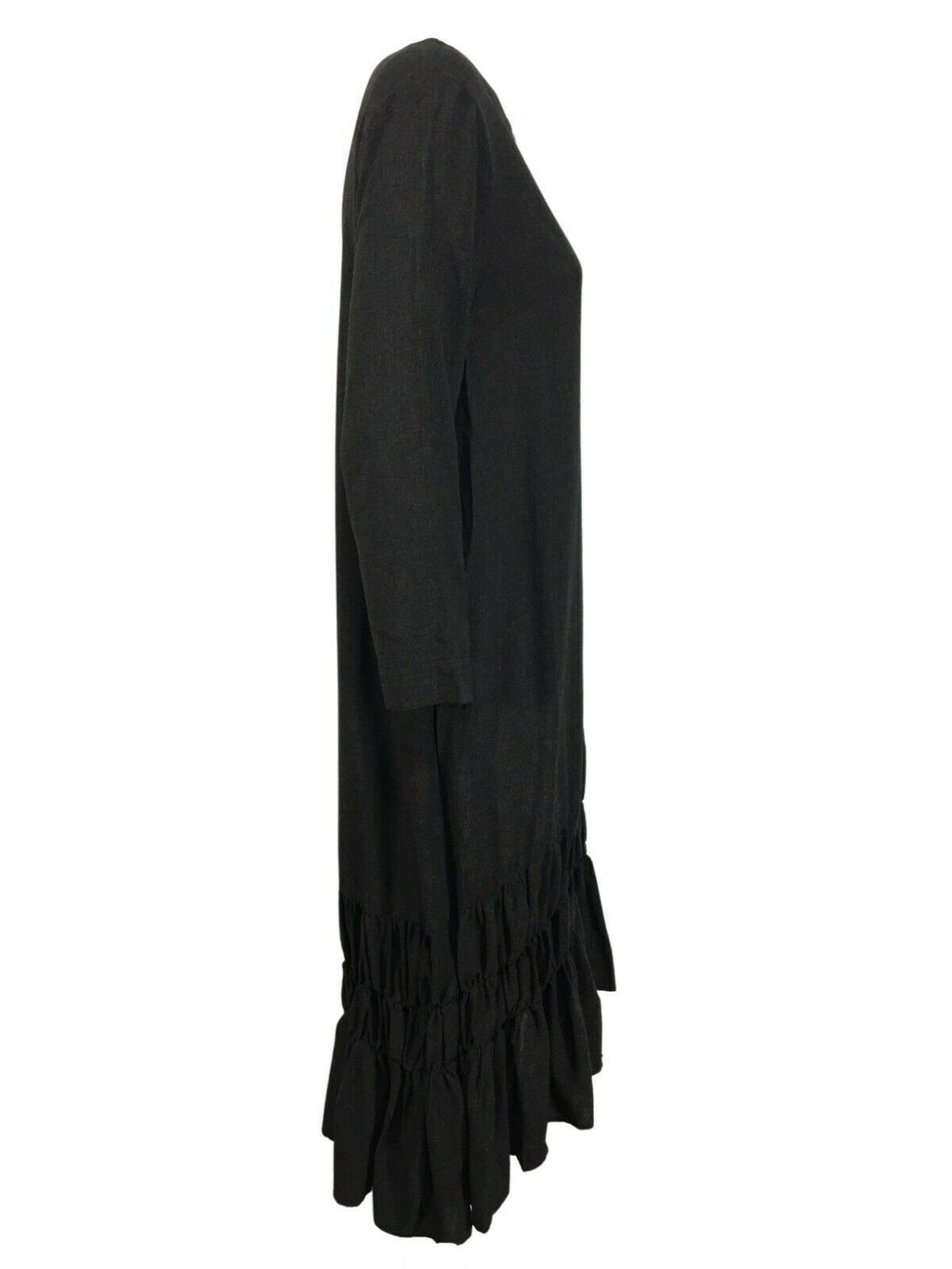 HUMILITY 1949 abito donna lungo antracite girocollo art HB-RO-MORINE 100% viscosa MADE IN ITALY