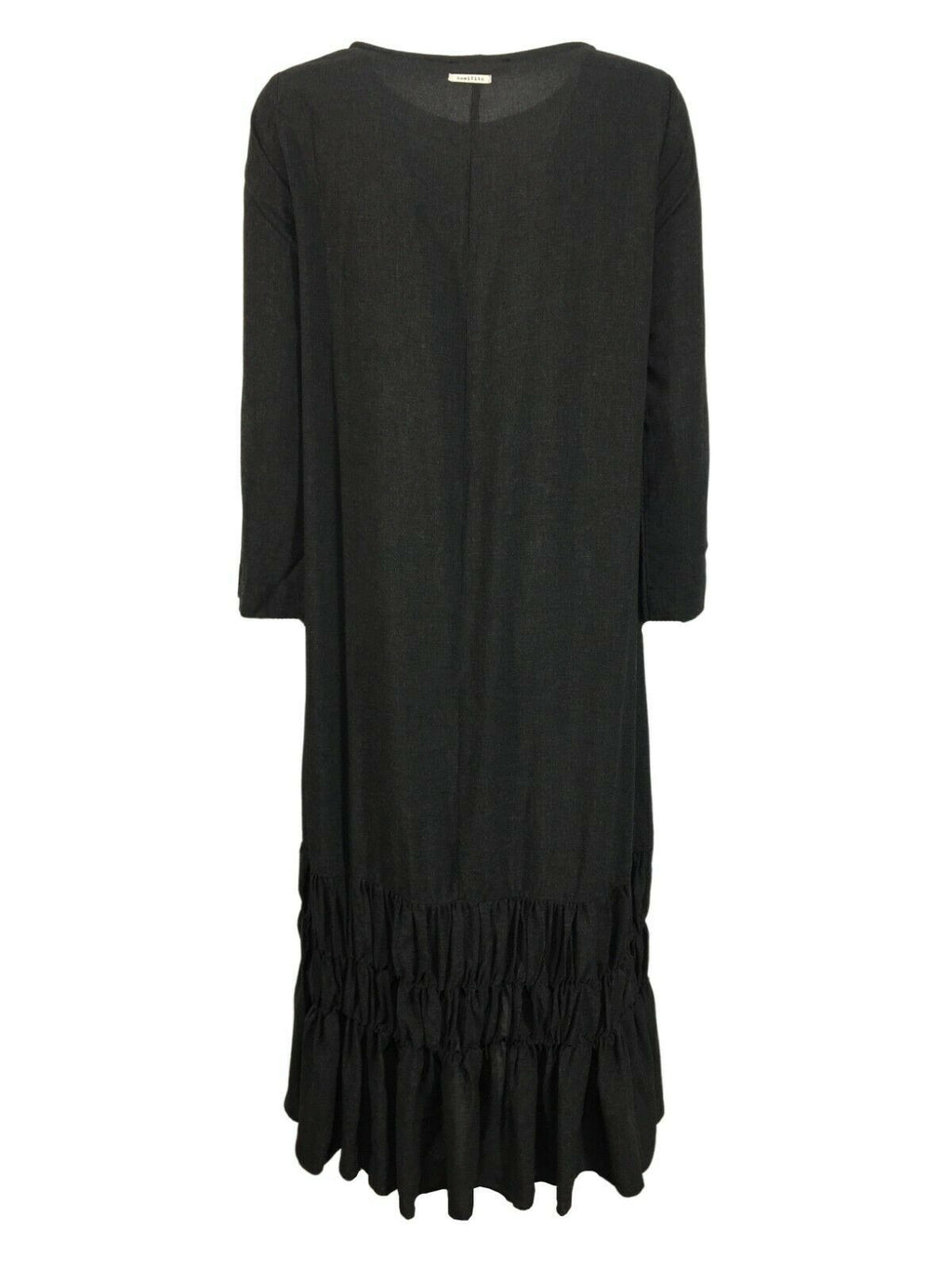 HUMILITY 1949 abito donna lungo antracite girocollo art HB-RO-MORINE 100% viscosa MADE IN ITALY