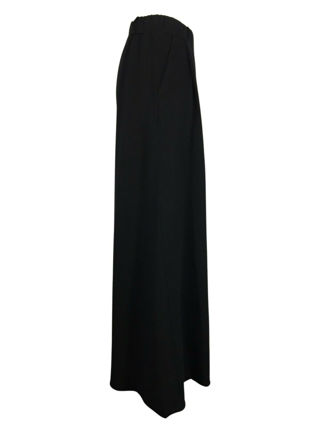 HUMILITY 1949 pantalone felpa garzata nero maxi-palazzo art HB-PA-MELODI MADE IN ITALY