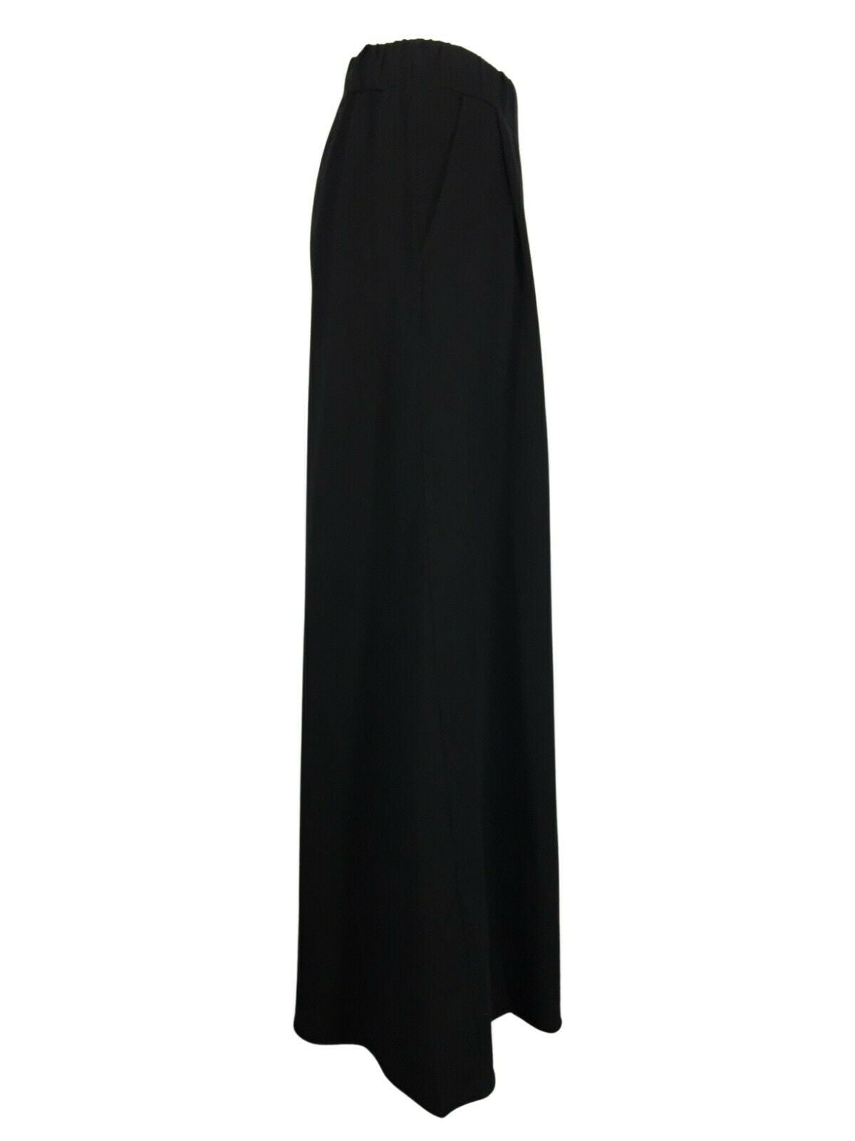 HUMILITY 1949 pantalone felpa garzata nero maxi-palazzo art HB-PA-MELODI MADE IN ITALY