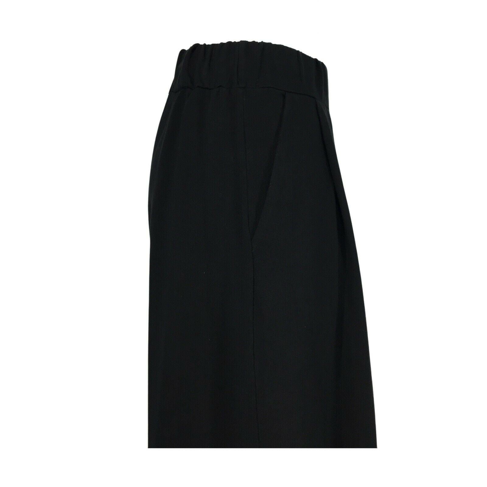 HUMILITY 1949 pantalone felpa garzata nero maxi-palazzo art HB-PA-MELODI MADE IN ITALY