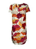 ETiCi abito donna fantasia floreale arancio/fuxia art A1/5654 100% cotone MADE IN ITALY