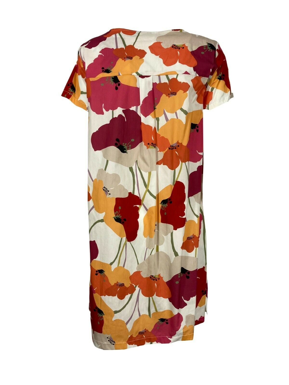 ETiCi abito donna fantasia floreale arancio/fuxia art A1/5654 100% cotone MADE IN ITALY