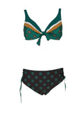 FEELING by JUSTMINE bikini donna vela moro/smeraldo art B2804C682 ETHNO CHIC MADE IN ITALY