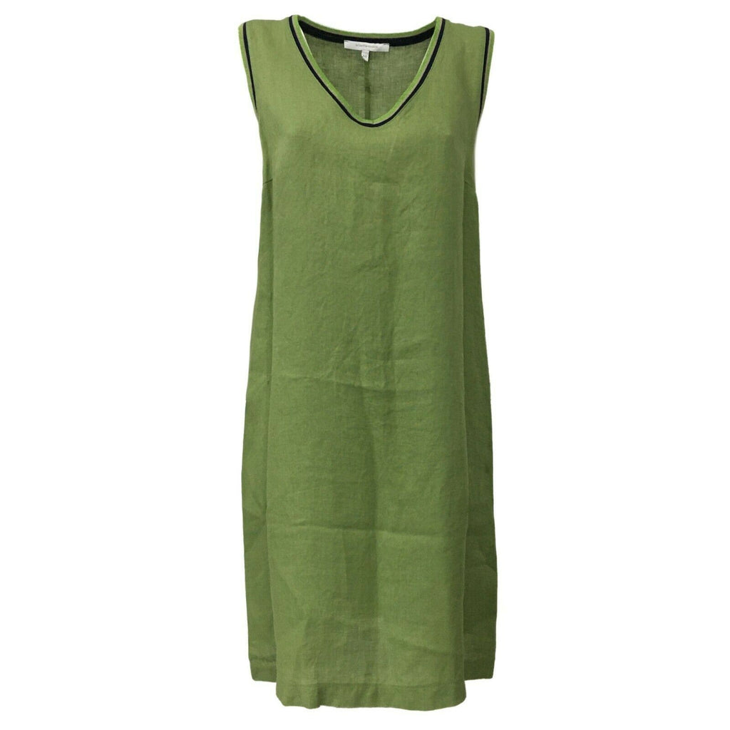 LA FEE MARABOUTEE Abito donna senza manica mod FC3347 100% lino MADE IN ITALY