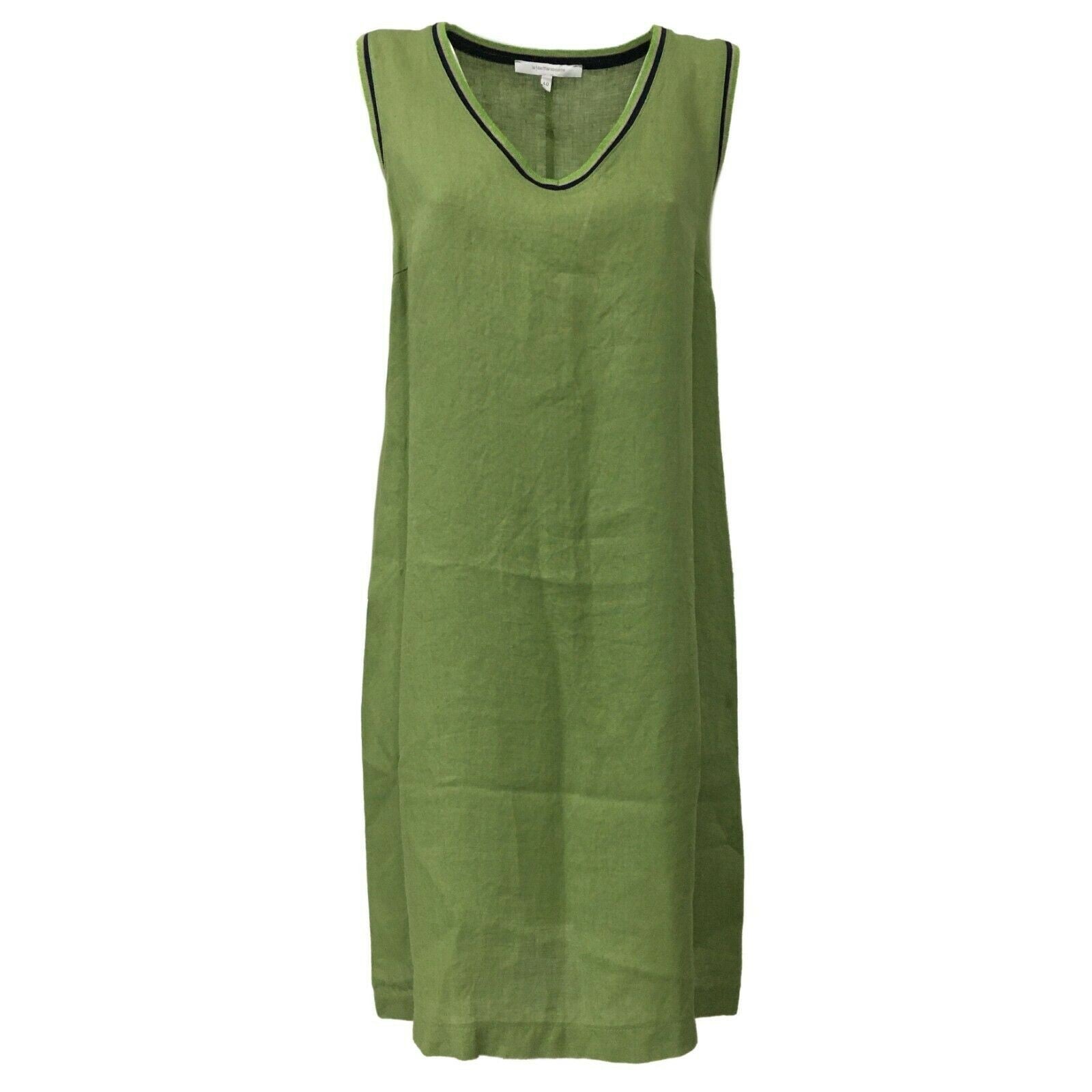 LA FEE MARABOUTEE Abito donna senza manica mod FC3347 100% lino MADE IN ITALY