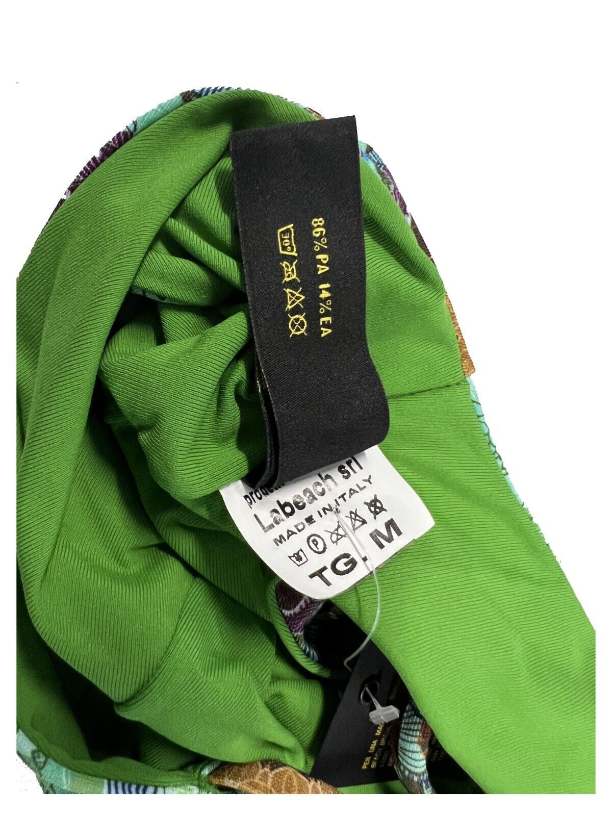 BEACH BRASIL bikini donna triangolo fantasia verde art 40-6301 A MADE IN ITALY