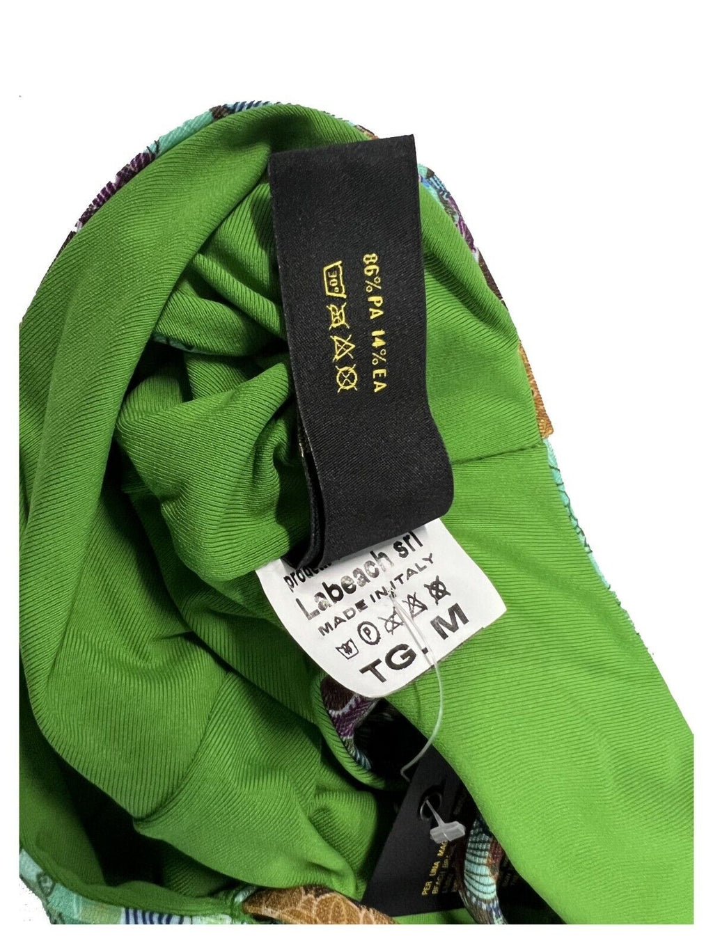 BEACH BRASIL bikini donna foderato fantasia verde art 40-6025L MADE IN ITALY