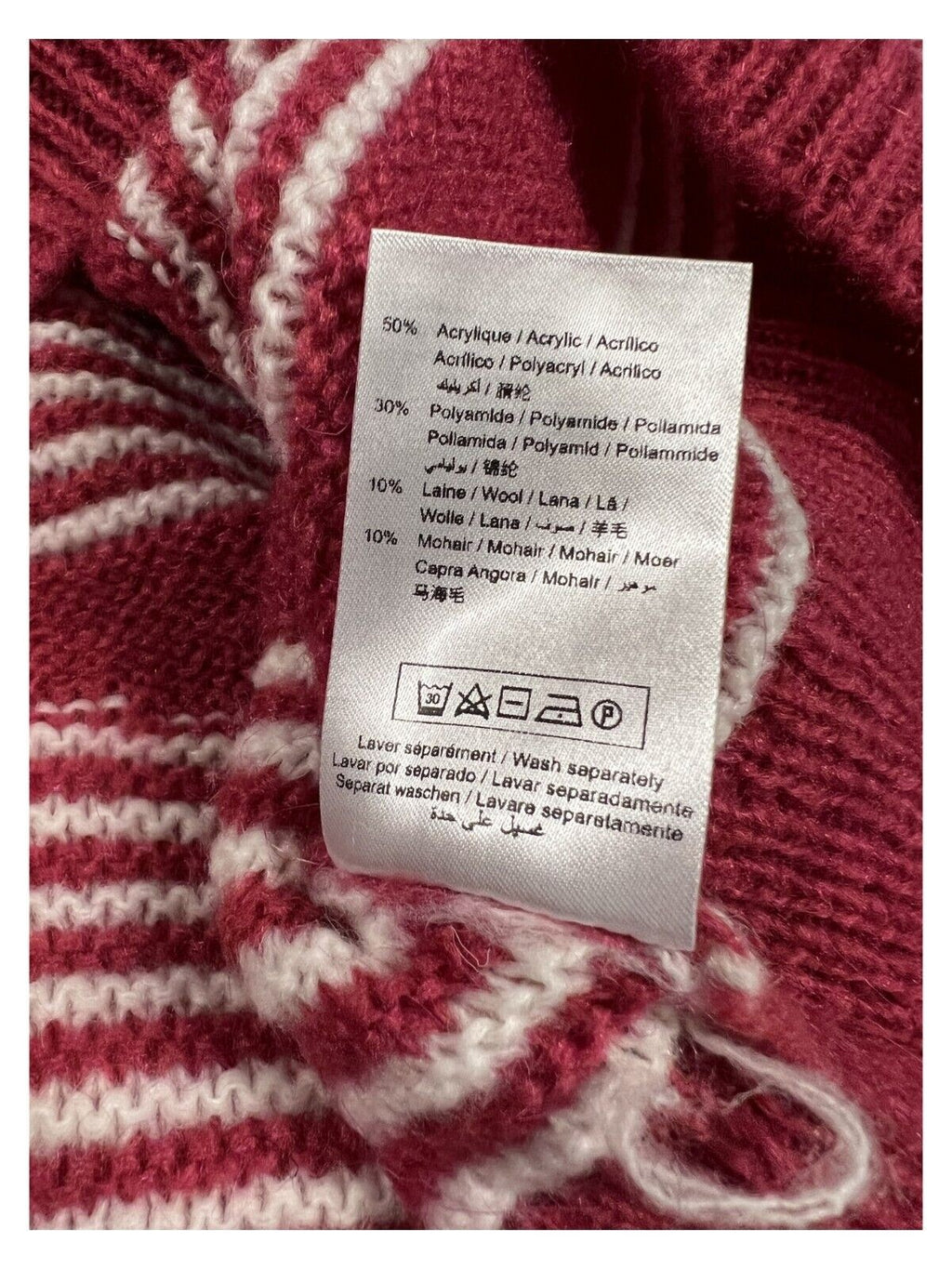 LA FEE MARABOUTEE maglia donna girocollo bicolore FE-PU-RUSE MADE IN ITALY