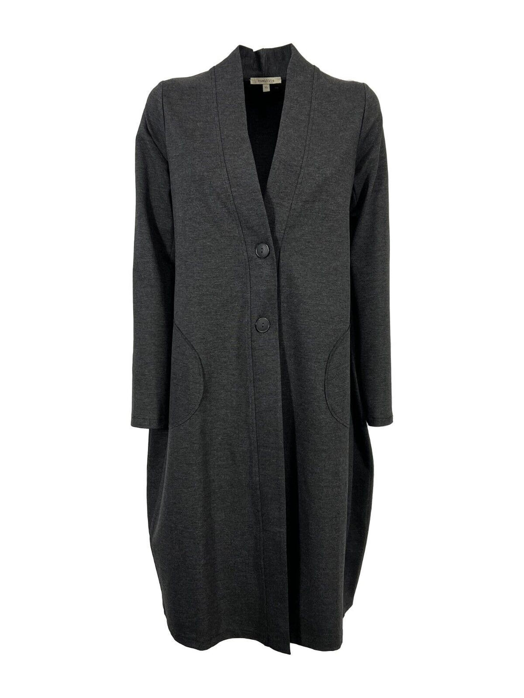 HUMILITY 1949 cardigan lungo punto milano grigio HE-GI-SAMIRA  MADE IN ITALY