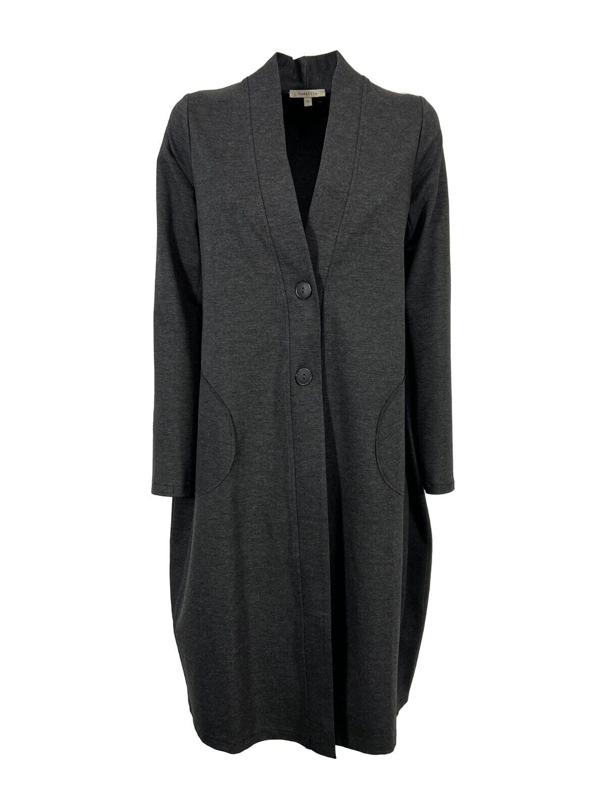 HUMILITY 1949 cardigan lungo punto milano grigio HE-GI-SAMIRA  MADE IN ITALY