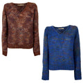 LA FEE MARABOUTEE maglia donna lana bouclè multicolor FE-PU-CLONE MADE IN ITALY
