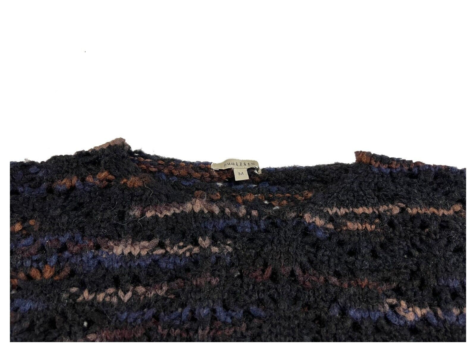 HUMILITY 1949 maglia donna girocollo traforata con inserti color MADE IN ITALY HB-PU-NAGIBA