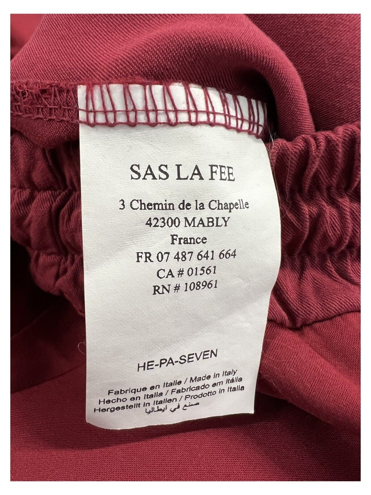 HUMILITY 1949 pantalone palazzo viscosa pesante HE-PA-SEVEN 100% viscosa MADE IN ITALY