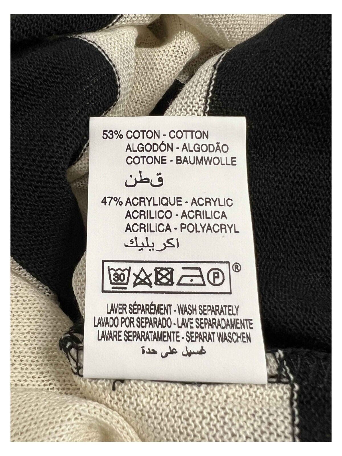 HUMILITY 1949 abito donna lungo girocollo righe panna/nero HD-RO-REI MADE IN ITALY