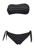 JUSTMINE bikini donna double-face fantasia purple/rust/lime B2770 8027 MADE IN ITALY