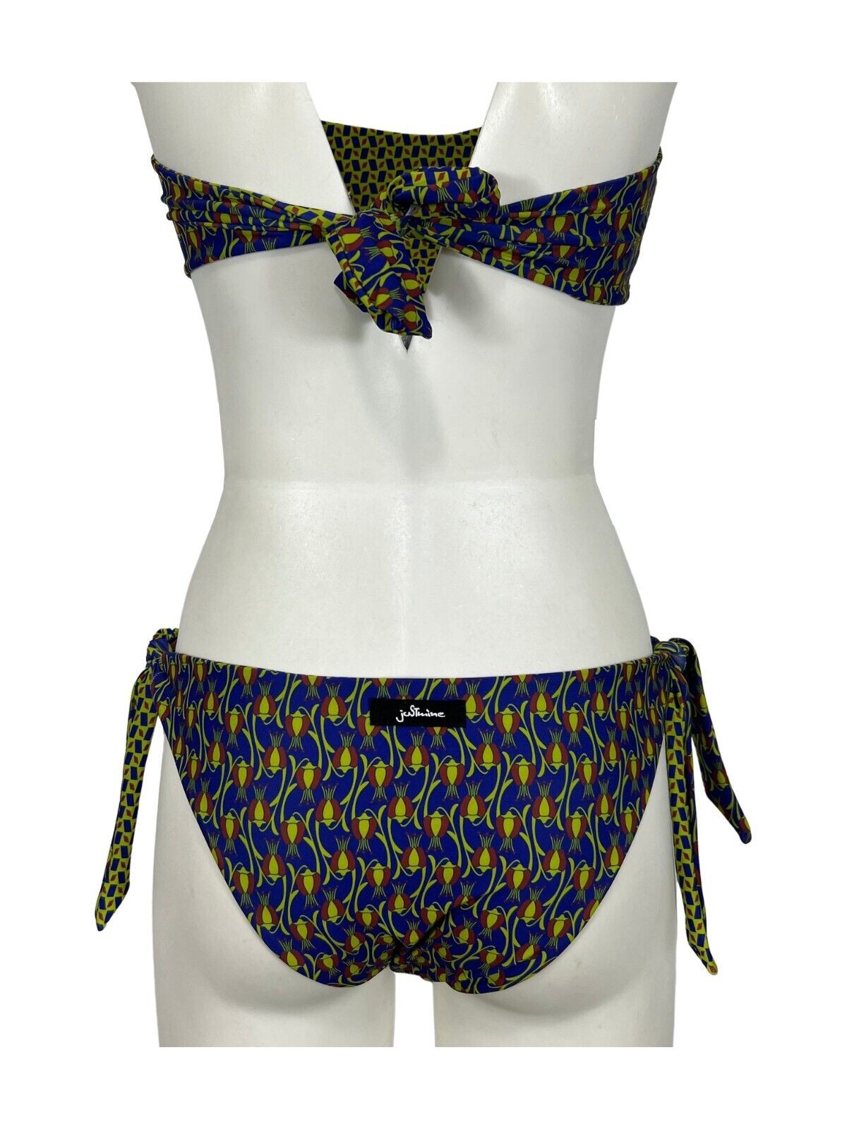 JUSTMINE bikini donna double-face fantasia purple/rust/lime B2770 8027 MADE IN ITALY