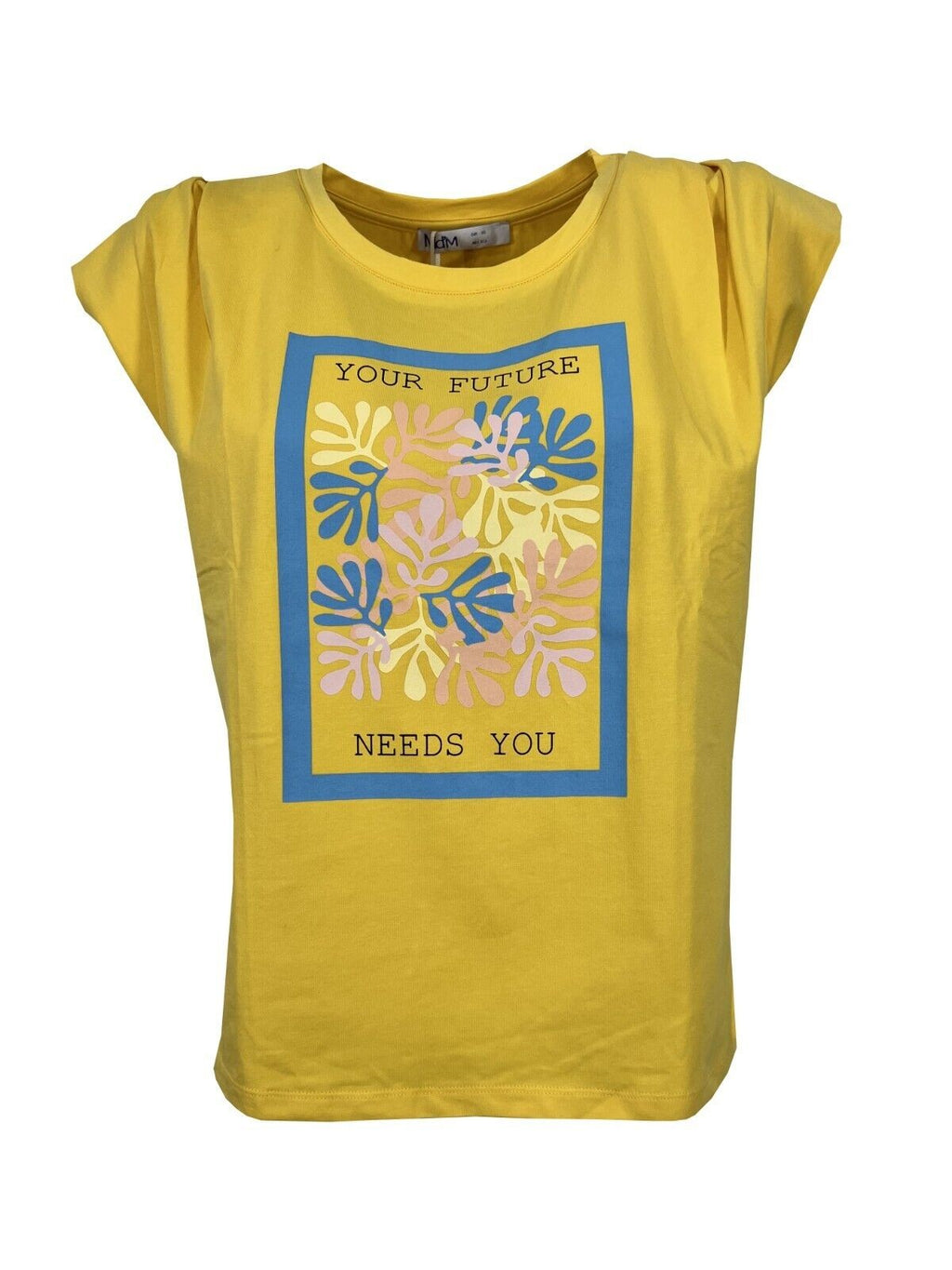 Md’M t-shirt donna con stampa 6.42171.10 95% cotone 5% elastan  MADE IN PORTUGAL