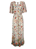 LA FEE MARABOUTEE abito donna fantasia floreale FF-RO-SAFOU-A 98% cotone 2% elastan