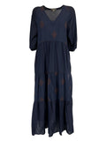 HUMILITY 1949 abito donna lungo blu HF-RO-TANGER MADE IN ITALY