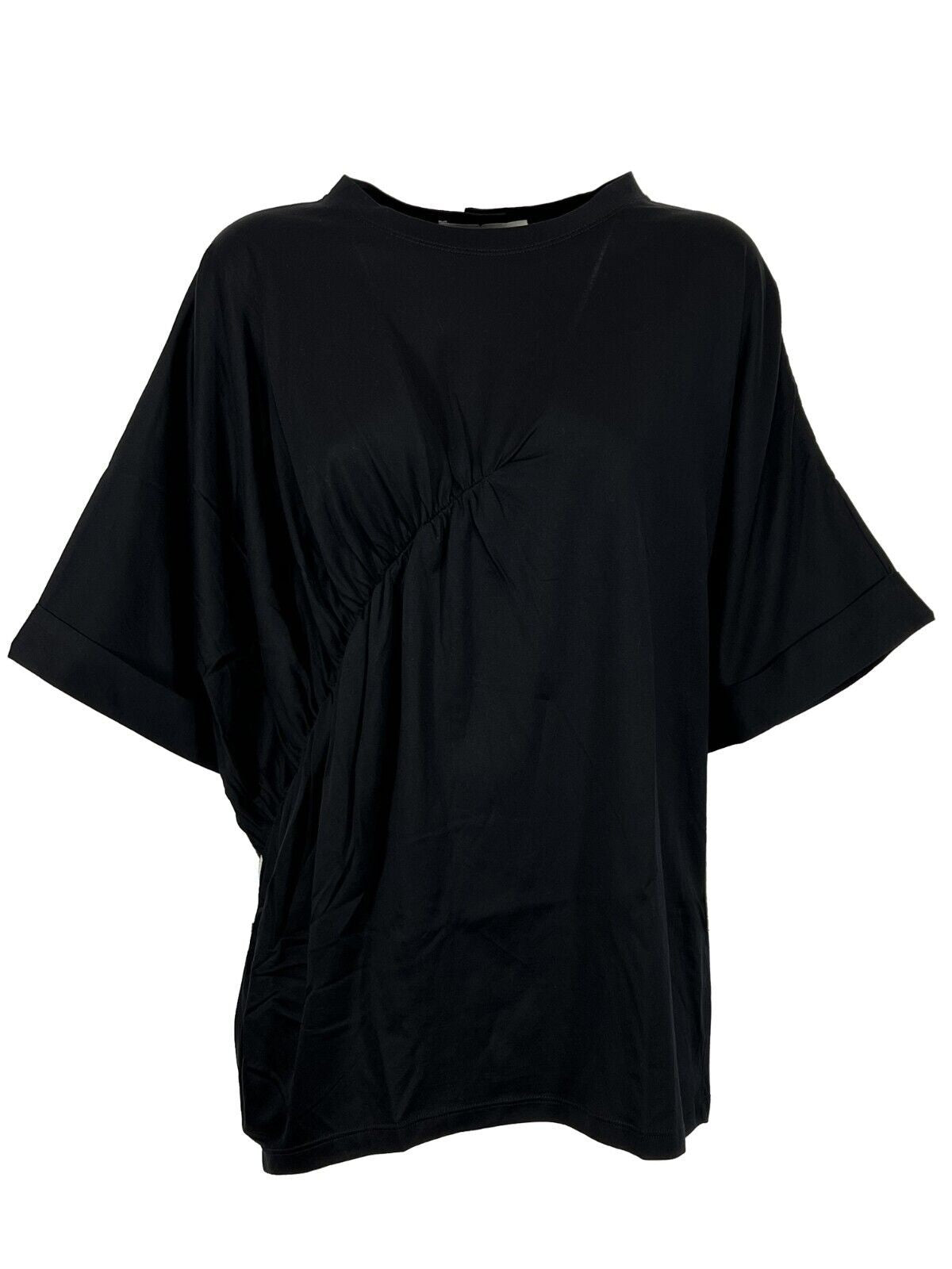 LIVIANA CONTI maxi t-shirt donna nera F1SH05 100% cotone MADE IN ITALY