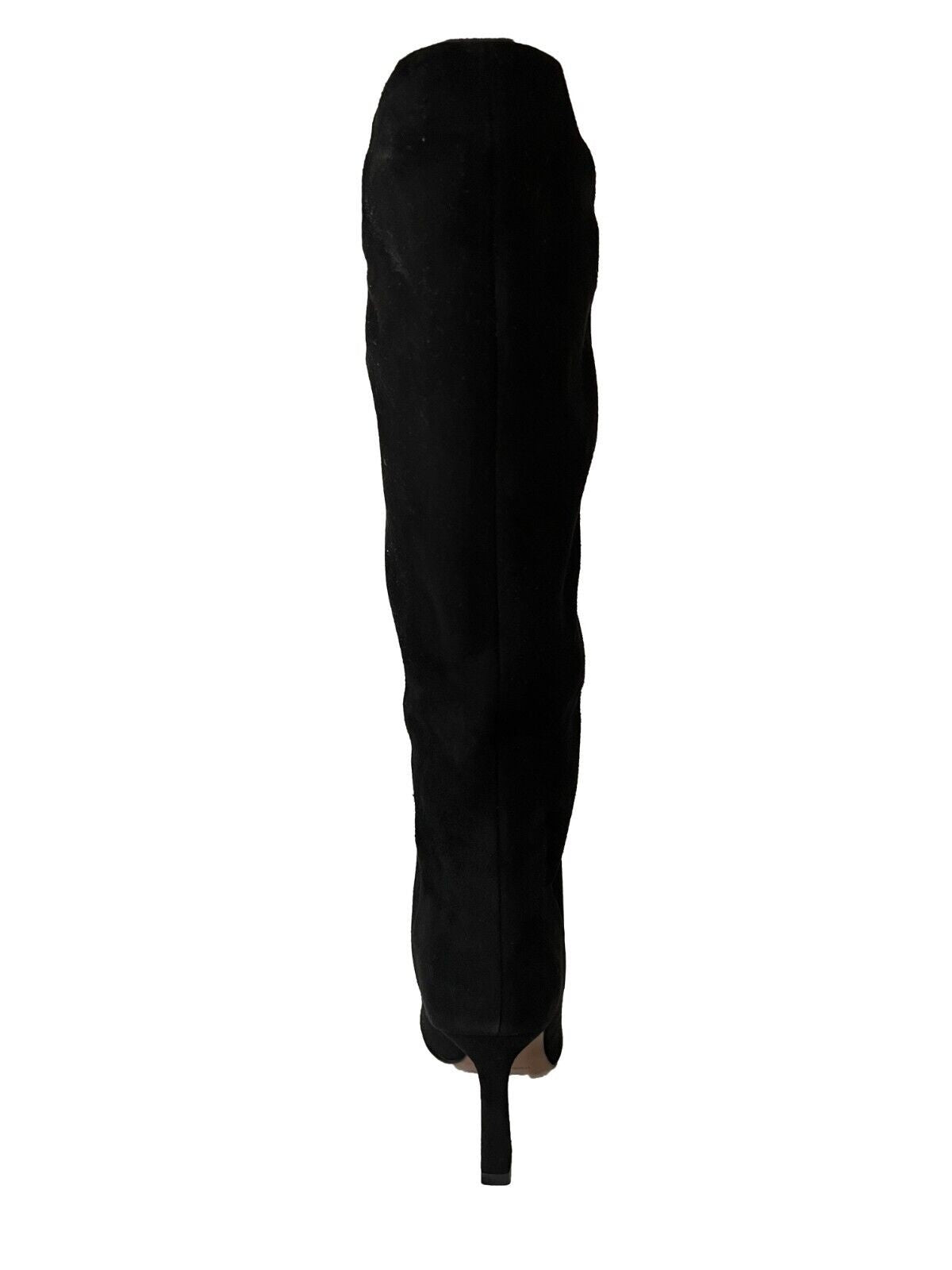 UPPER CLASS stivale alto tubolare camoscio nero TANI 100% pelle MADE IN ITALY
