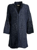 HUMILITY 1949 maxi cardigan donna blu melange HB-GI-NAELLA MADE IN ITALY