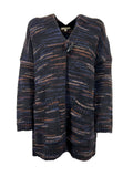 HUMILITY cardigan donna blu/mattone HB-GI-NAFA MADE IN ITALY